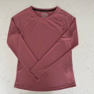 Mountain Warehouse Active ISOCOOL LS Crew Neck Poly UV Protection Top Rose Sz 2